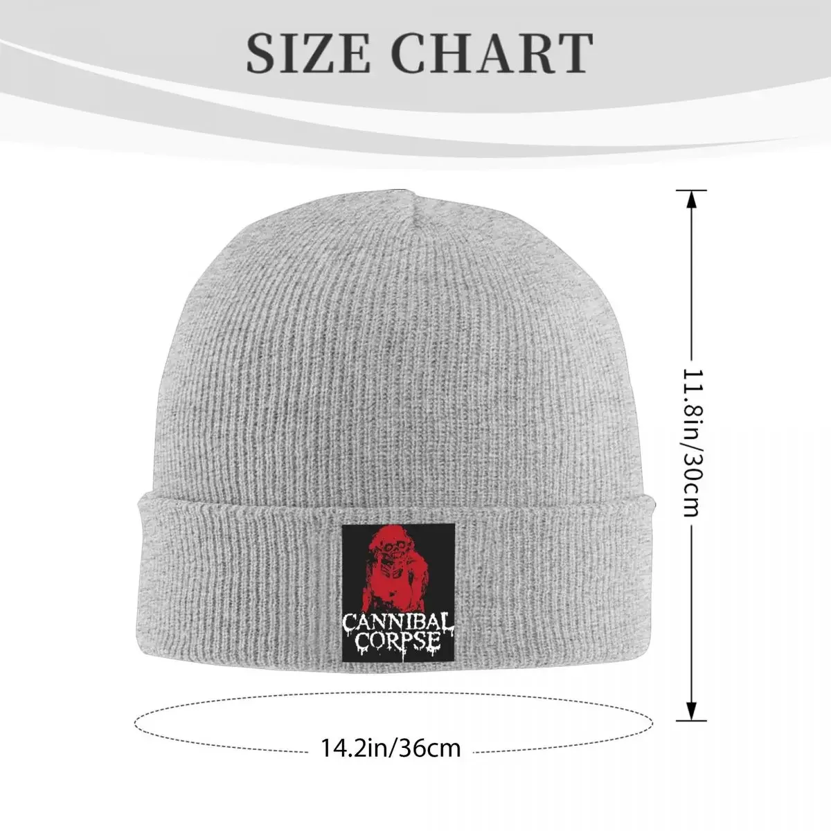 New Cannibal Corpse Death Metal Band Warm Knitted Cap Winter Knit Bonnet Hat Skullies Beanies Hip Hop Caps for Unisex