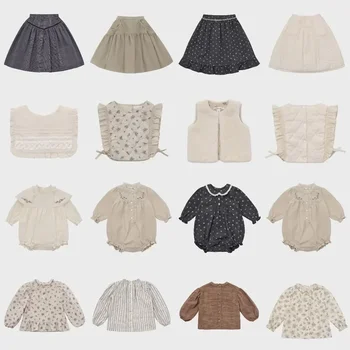 24'lü Sonbahar/Kış LOU Saray Tarzı İşlemeli Rahat Bebek tulumu