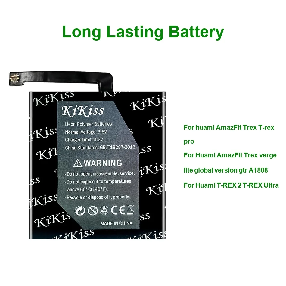 500-780mAh Battery PL502524V ( NO Wires ) PL572428 PL502524V ( With Wires ) For Huami Amazfit t-Rex Verge 2 Pro Lite Ultra