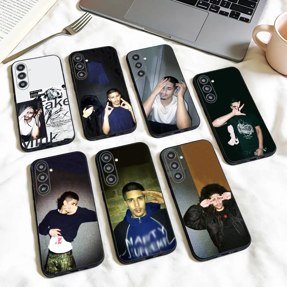 

L-Luxury Rap F-Fakemink phone Case For Samsung Galaxy A73,A72,A71,A70,A53,A52,A51,Others Soft Black Shell