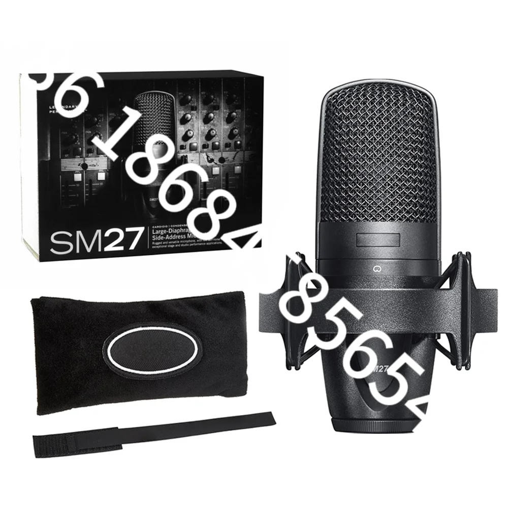 

SM27 Recording Cardioid Large Diaphragm Condenser Microphone counterfeiting for tiktok youtube radio & tv broadcasting equipment