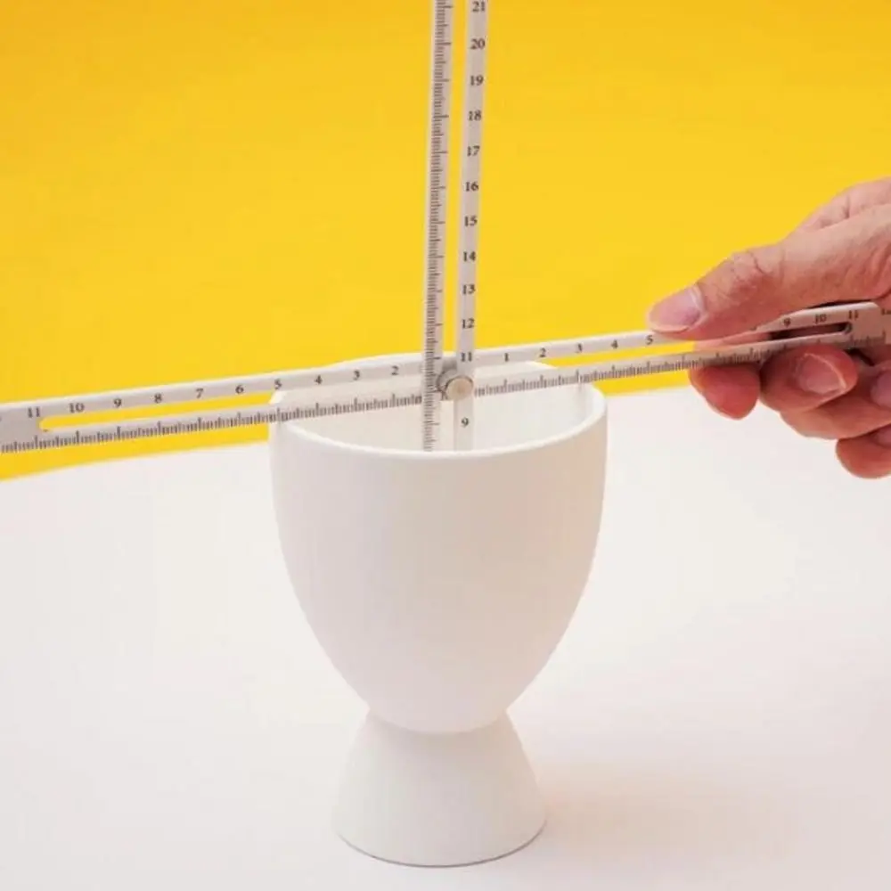 1 Set Multifunctional Ceramic Measuring Rule Combo Tool Depth/Thickness/Caliber Plastic Clay Measuring Gauge Accurate