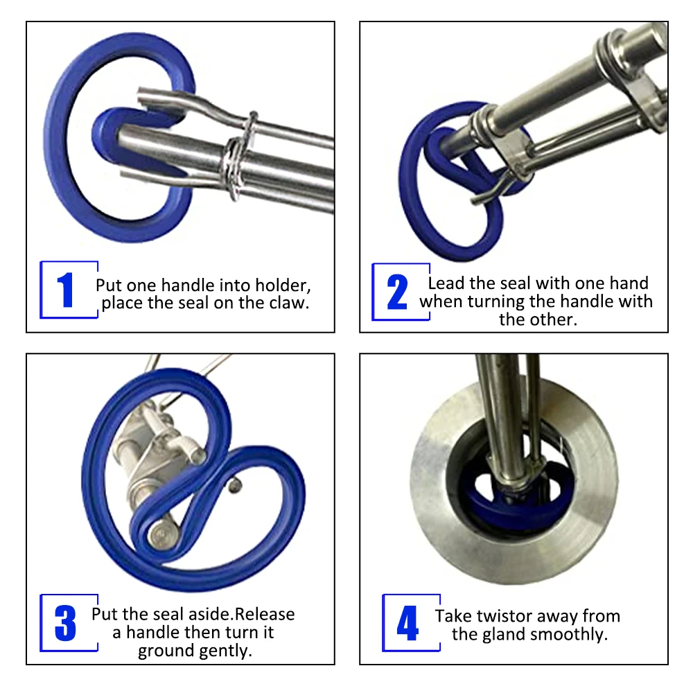 3pcs/Set Hydraulic Cylinder Piston Rod Seal U-Shaped Cup Installation Tool Kit Universal J05321(S/M/L