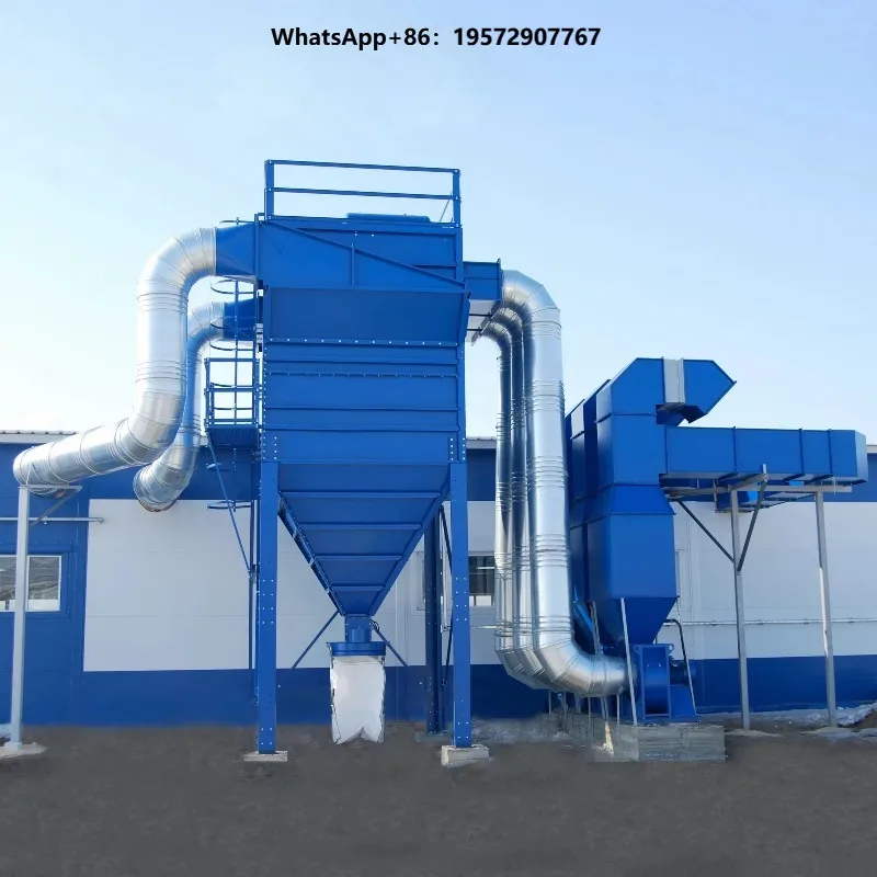 New Industrial Dust Collector with Cloth Bag Filter High Efficiency Carbon Steel