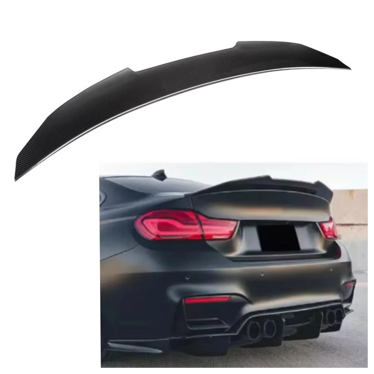 Produits personnalisés, aileron de coffre arrière en fibre de carbone sèche à 100 %, style PSM, pour BMW Série 5 F10 M5 berline 2010-2017