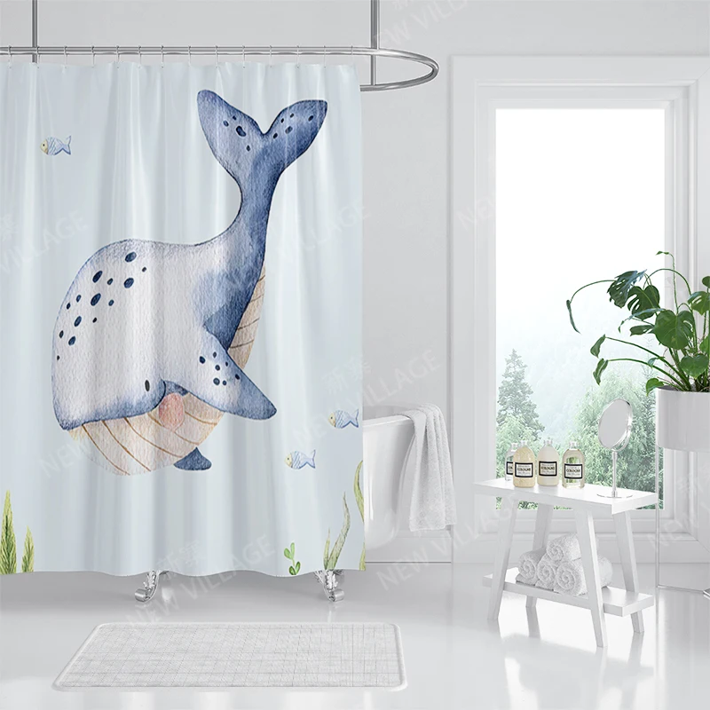 Waterproof fabric shower curtain Bathroom curtain accessories 180x200 Bath curtain for shower 240*200 nordic boho decor 240x200