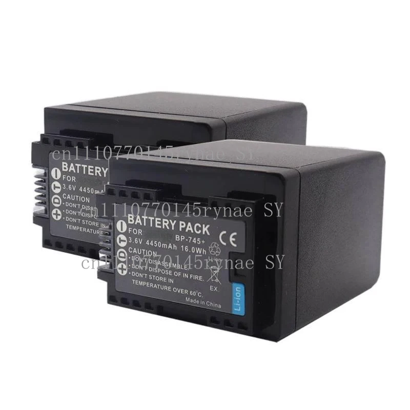 BP-745 Replacement Battery And Charger For Canon BP709 BP718 BP727 R806 R38 R300 M50 M52 Camcorder