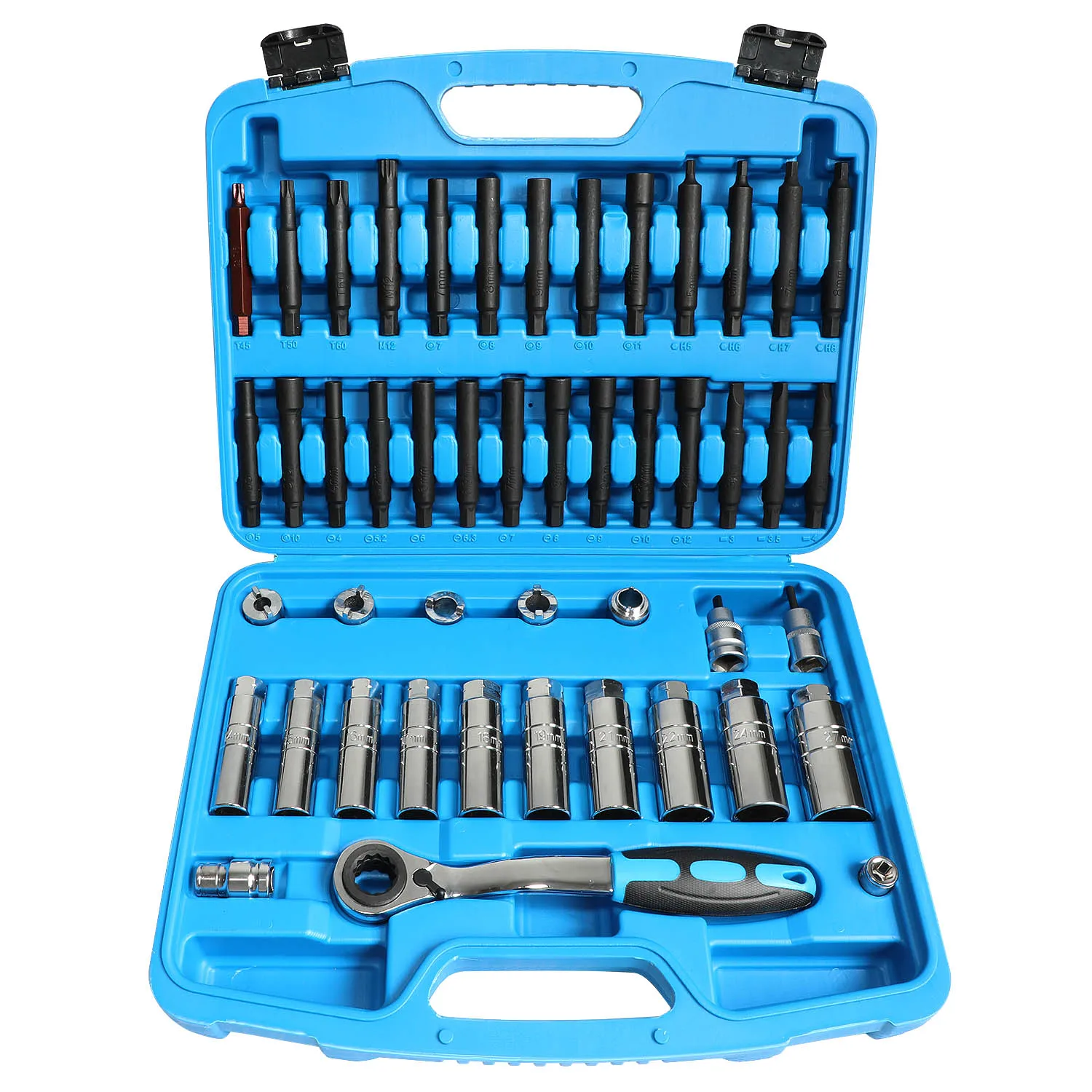 47pc Shock Strut Installation Tools Removal Nuts Socket Set 1/2inch Drive Ratchet Tool