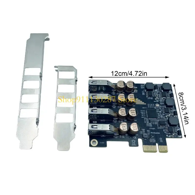 J1HC PCIE a 4 porta USB USB 4PIN CONNETTORE ANTERIORE 5GBPS Scheda espansione Transmisson Full Speed ​​per desktop