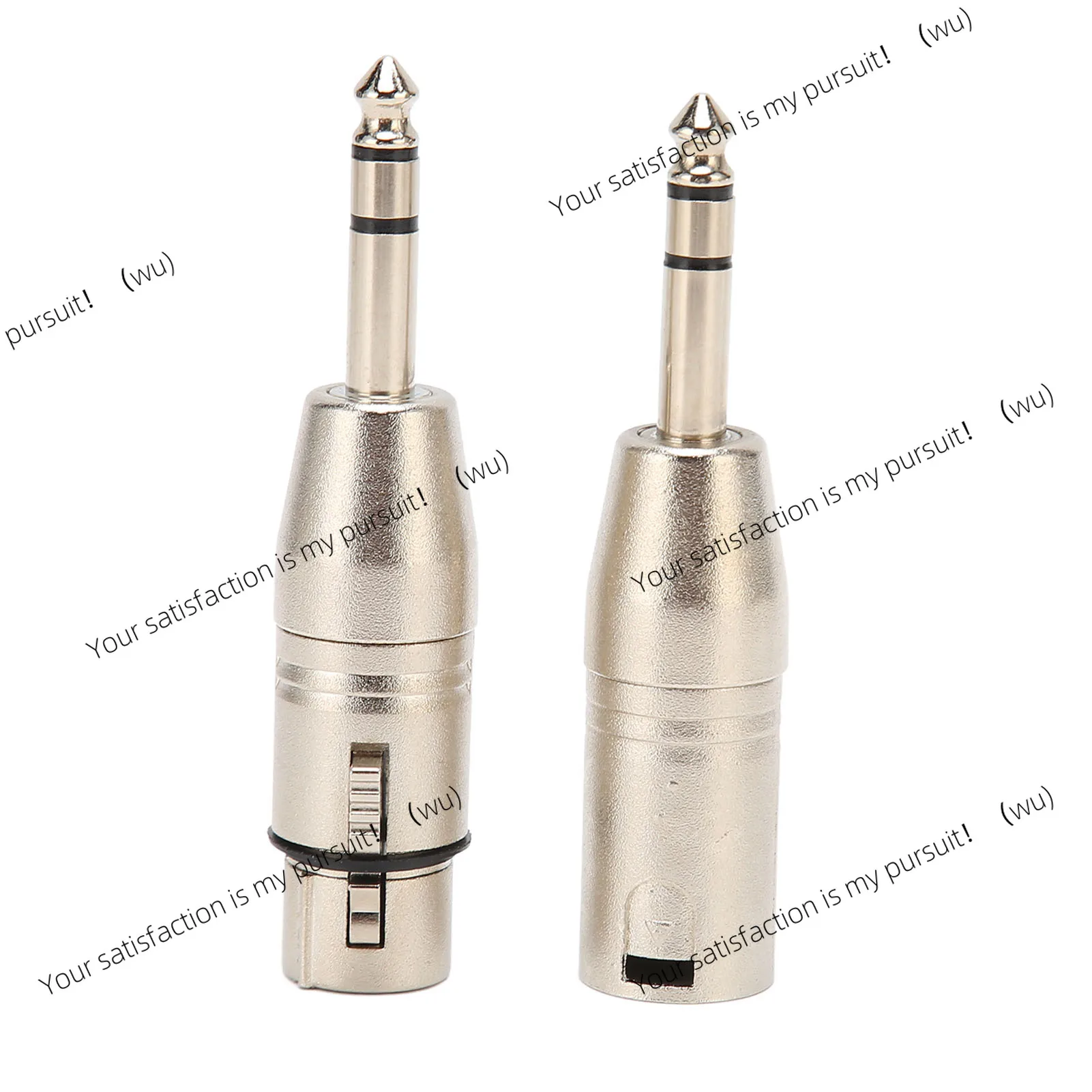 Aluminum Alloy 1/4 Inch TRS to XLR Adapter 6.5mm Stereo 1/4 TRS Male to XLR 3Pin Female and Male Stereo Balanced Sound Connector
