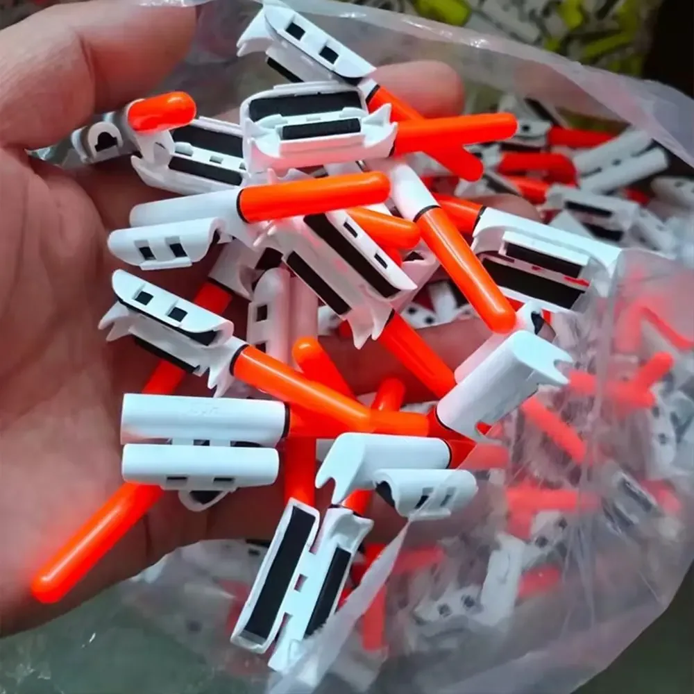 5pcs New Clip on Night 425 Battery Float Glow Stick Fluorescent Light Fishing Rod Tip Lightstick Bite Alarm