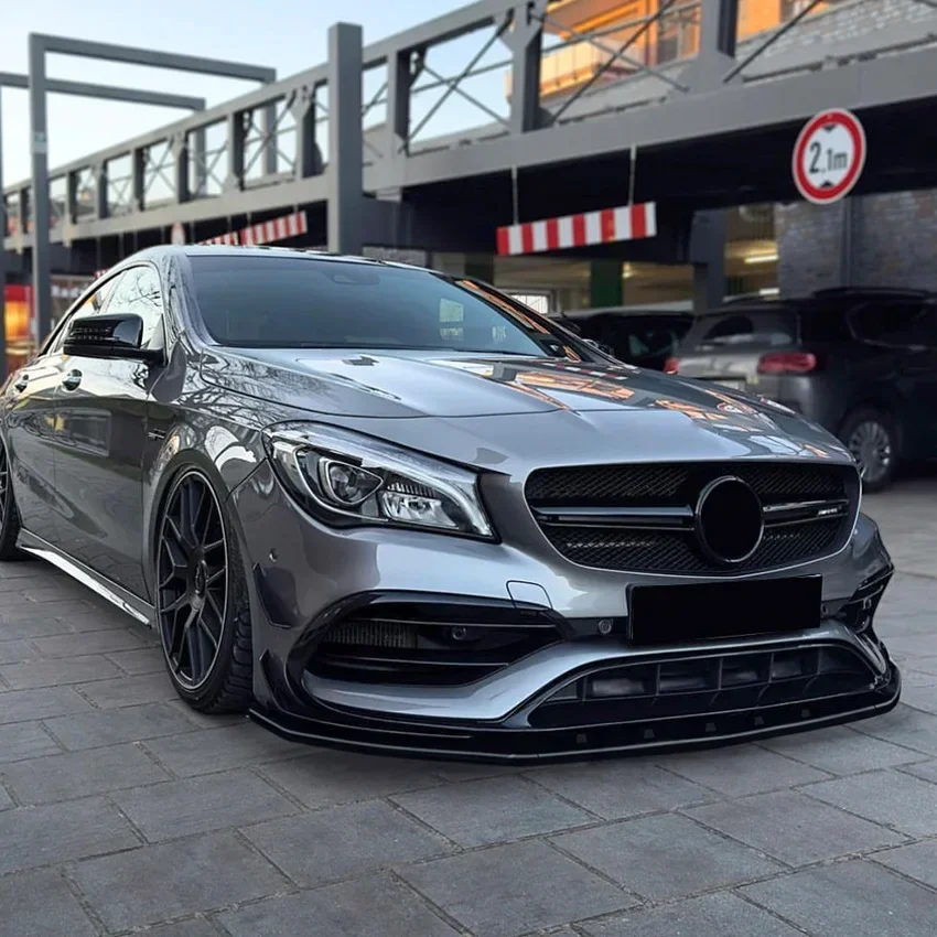 For Mercedes Benz CLA Class C117 CLA200 CLA220 CLA250 CLA45 AMG 2015-2018 Front Bumper Lip Splitter Spoiler Diffuser Accessories