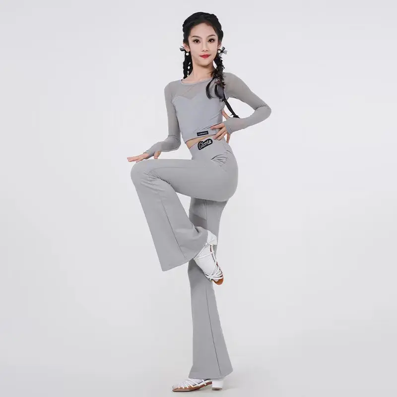 Latin Dance Training Costume Girl New Children's Performance Costume Competition Regulations Latin dance dress