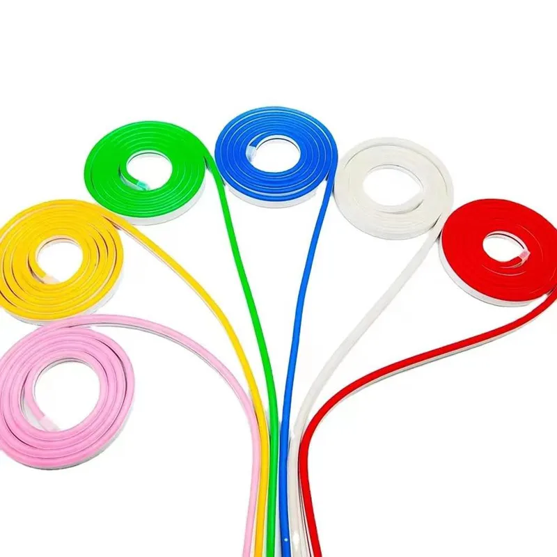 12v led neon strip luz flex fita impermeável corda tubo de silicone barra 1cm 1led cortar diy natal decoração do feriado luzes
