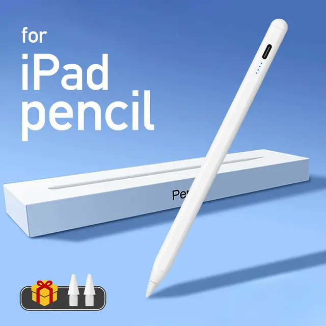Stylus Pen for Apple Pencil with LED Power Indicators Palm Rejection