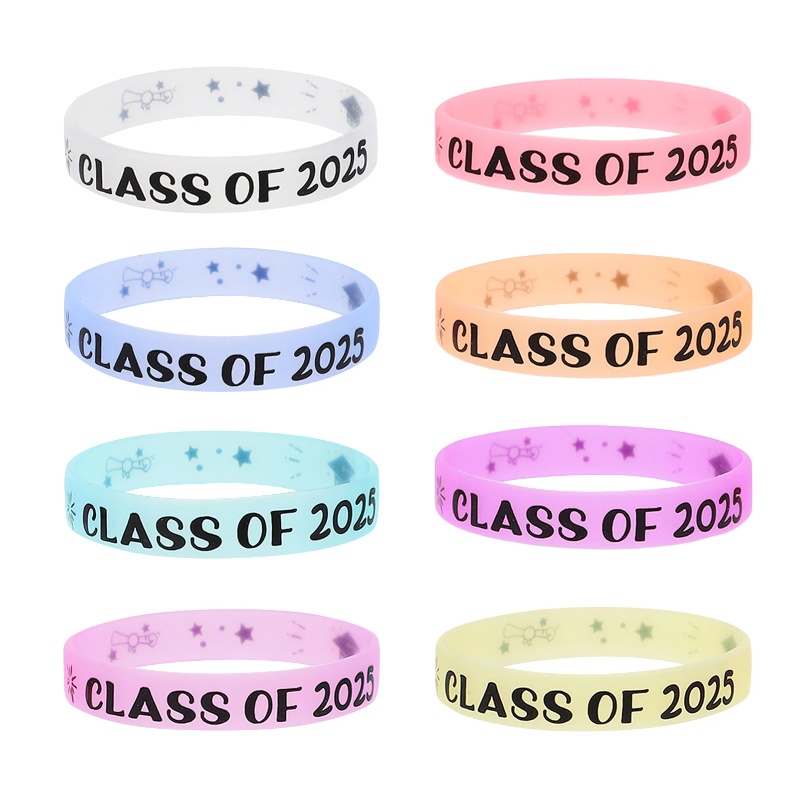 8 Pcs Graduation Bracelet Party Dress up Themed Wristbands Preschool Decorations Jewelry