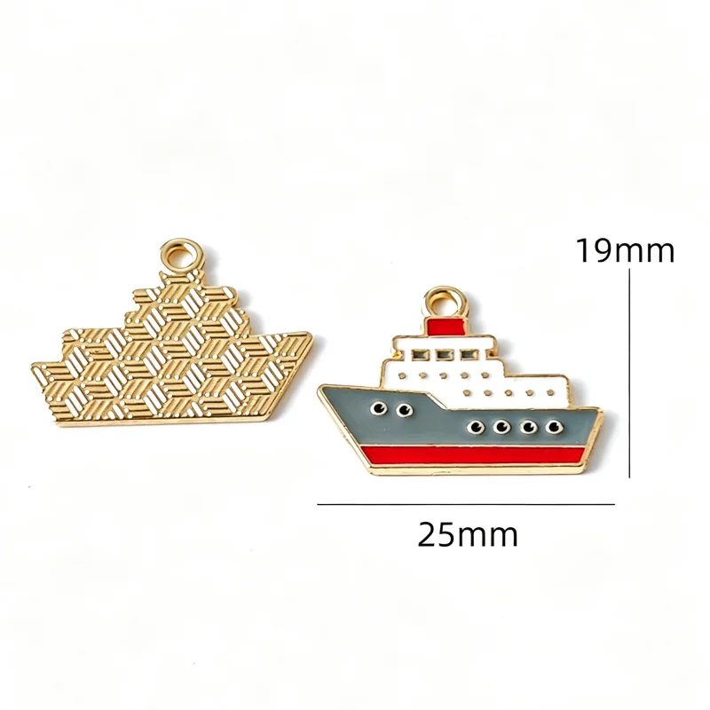 10pcs transportation vehicles, cars, airplanes, alloy drip oil accessories, DIY keychains, pendants, pendants view 5