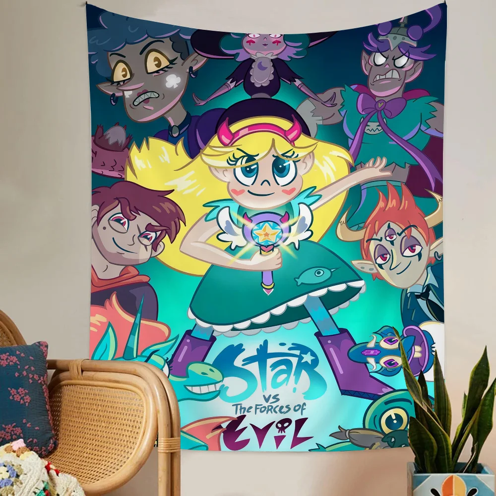 

Star vs. the Forces of Evil Colorful Tapestry Wall Hanging Hanging Tarot Hippie Wall Rugs Dorm Home Decor