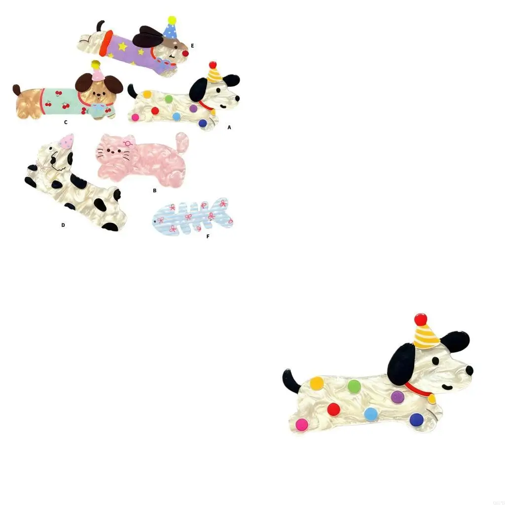 

Animal Shaped Baby Hair Clips Acrylic Hairpins Hair Accessory For Infants Home Outdoor Occasion