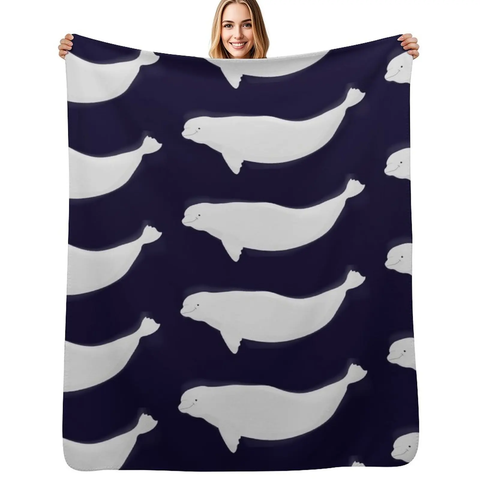 

Beluga Throw Blanket cosplay anime Decorative Throw Soft Beds Sleeping Bag Blanket