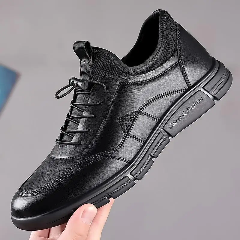 

Luxury Oxford Men's Derby Men's Dress Leather Formal Office Business Large Size