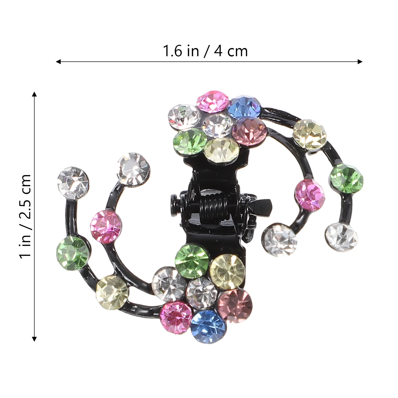 Pinces à cheveux en forme de fleur de prunier, 6 pièces, épingle à cheveux en strass, Mini pinces à cheveux légères pour femmes, vêtements de fête quotidiens