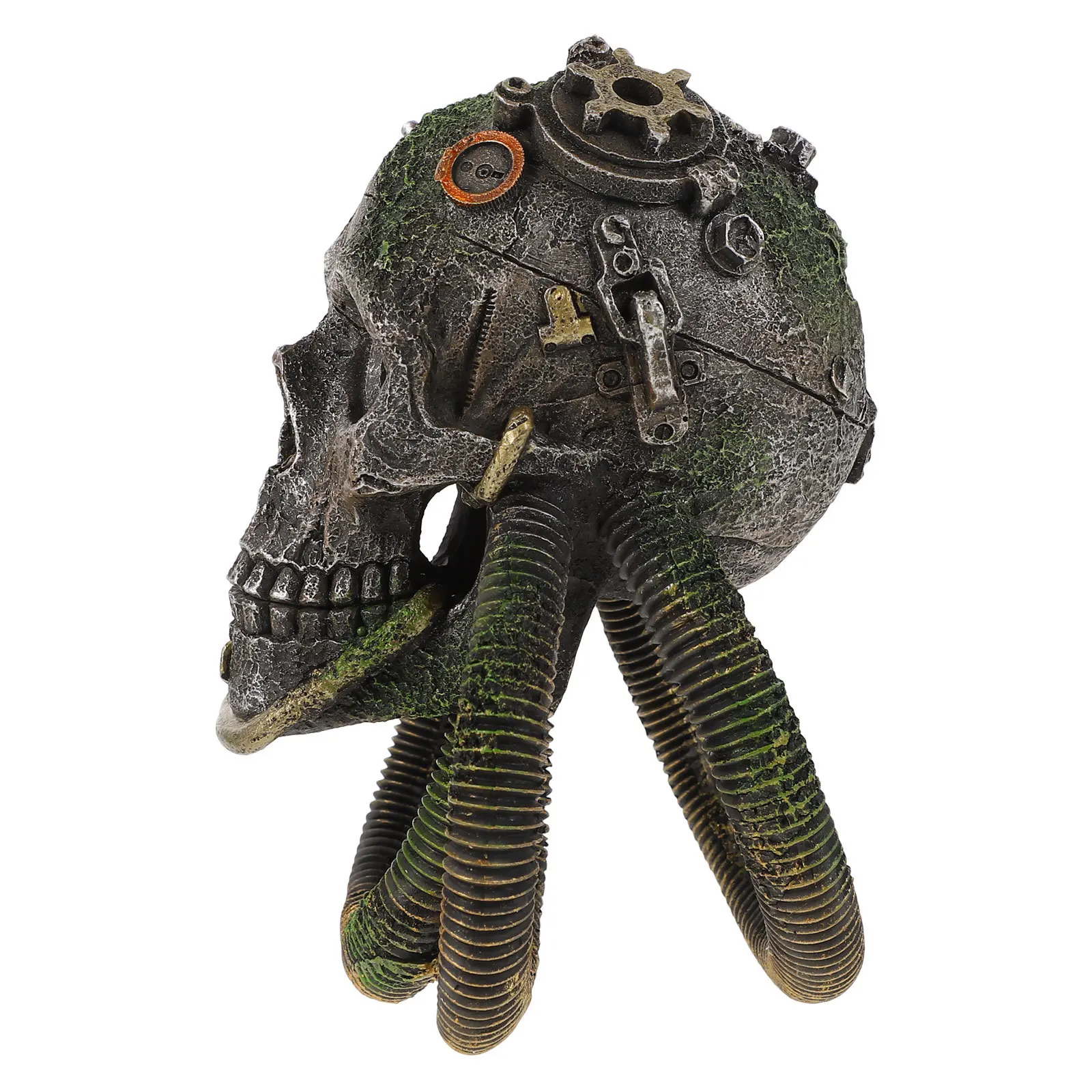 

1Pcs Aquarium Skull Ornament Realistic Resin Skull Sculpture Fish Tank Decoration Fish Hiding Place Landscape Accessory