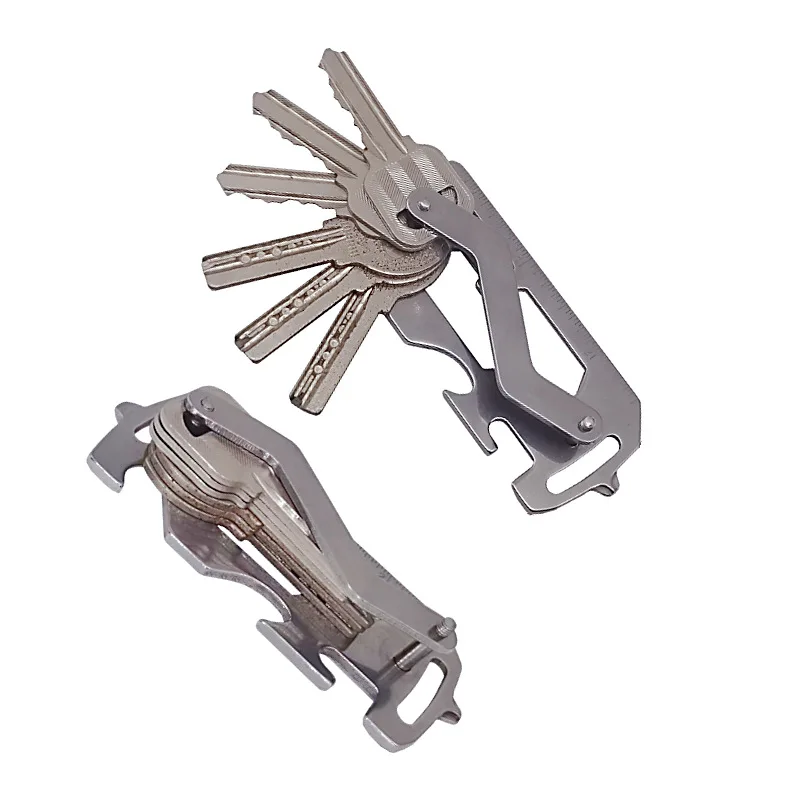 أكياس المفاتيح في الهواء الطلق أداة متعددة الوظائف بطاقة مفك مفتاح تخزين مشبك Edc المحمولة بطاقة فتاحة الزجاجات الخارجية مسدس وجع