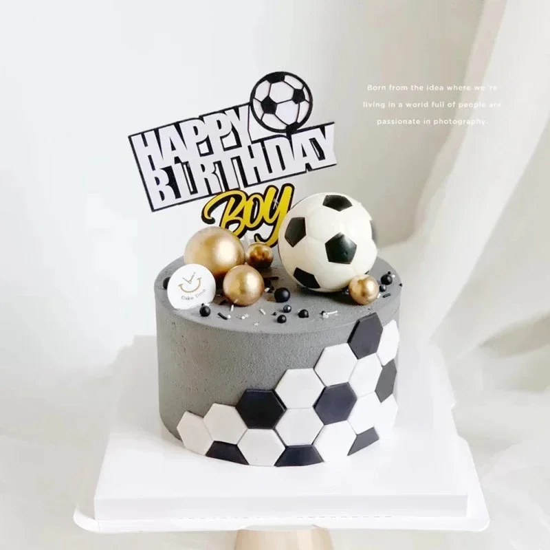 4 Pcs/Set Football Plastic Cutter Fondant Cookies Embosser Tool Set Mold Cake Decorating Tool Sugarcraft Bakeware