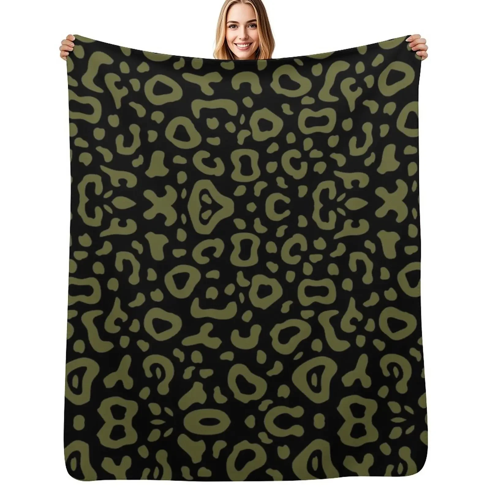 

Jaguar Green Throw Blanket Softest Nap Kid'S Blankets For Baby Blanket