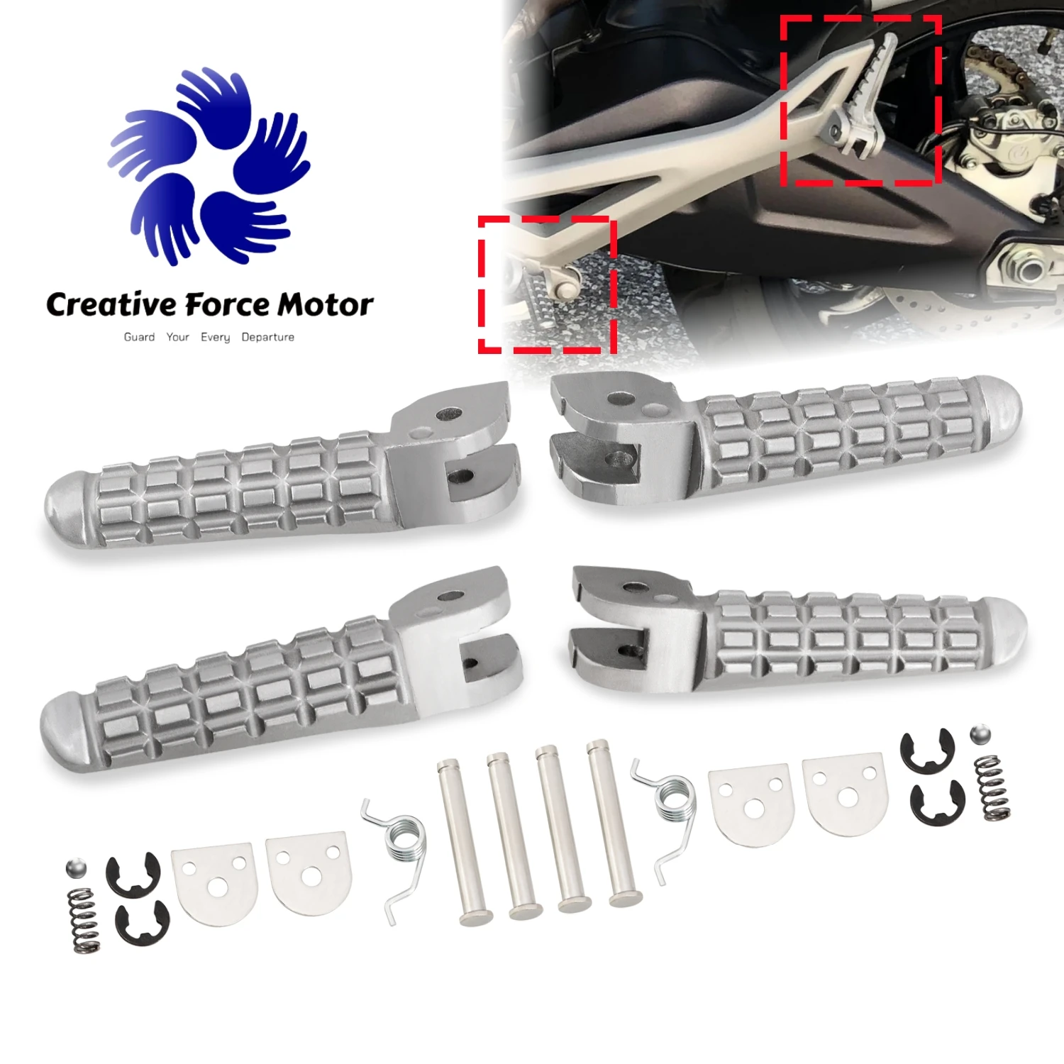 Rider Passenger Footrest motorcycle Highway Front Rear Foot Pegs For Ducati 1100 SuperSport 950 S Scrambler Icon Hypermotard 796