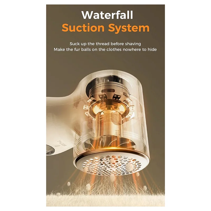 ABBK 充電式電動毛玉取り器 衣類用 ポータブル毛玉取り器 ファブリックシェーバー 3段階速度調整 デジタルディスプレイ付き