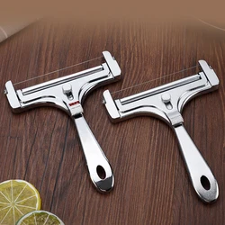 Aluminum Alloy Cheese Slicer Adjustable Thickness Butter Cutter Soft Butter Cheese Shaver slicer Cheese scraper kitchen gadgets