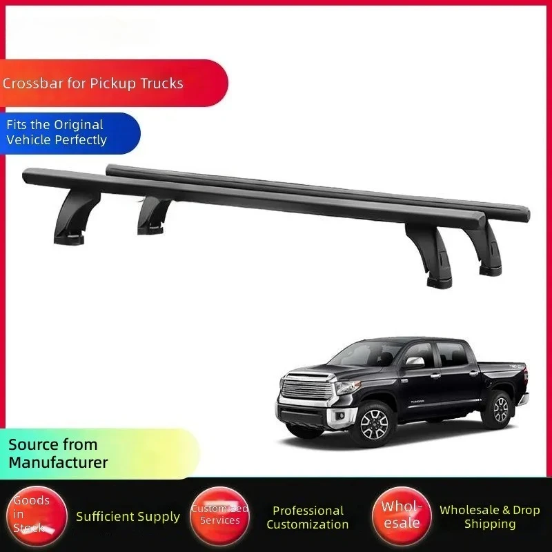 Roller Shutter Crossbar for Toyota Tundra Tacoma Pickup Truck Bed Storage Rack Rail