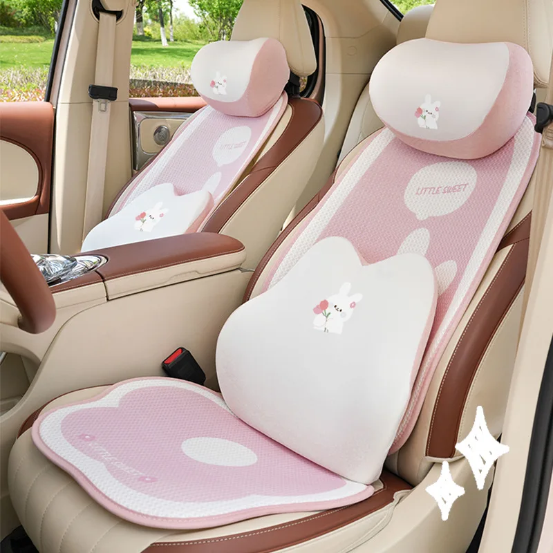 

Fashion Memory Foam Car Headrest Neck Pillow Tulip Rabbit Comfortable Car Cushion Pillow