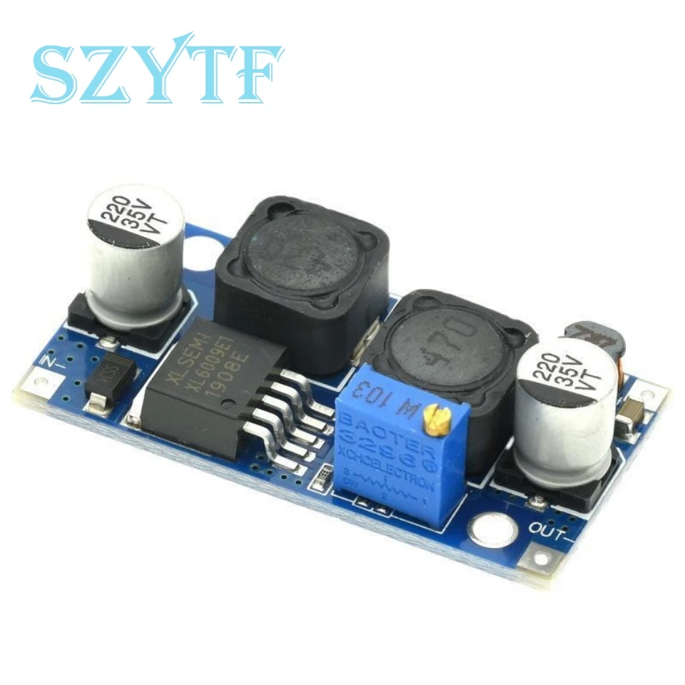 Módulo amplificador XL6009 DC-DC Salida de fuente de alimentación ajustable Super LM2577 Step-Up