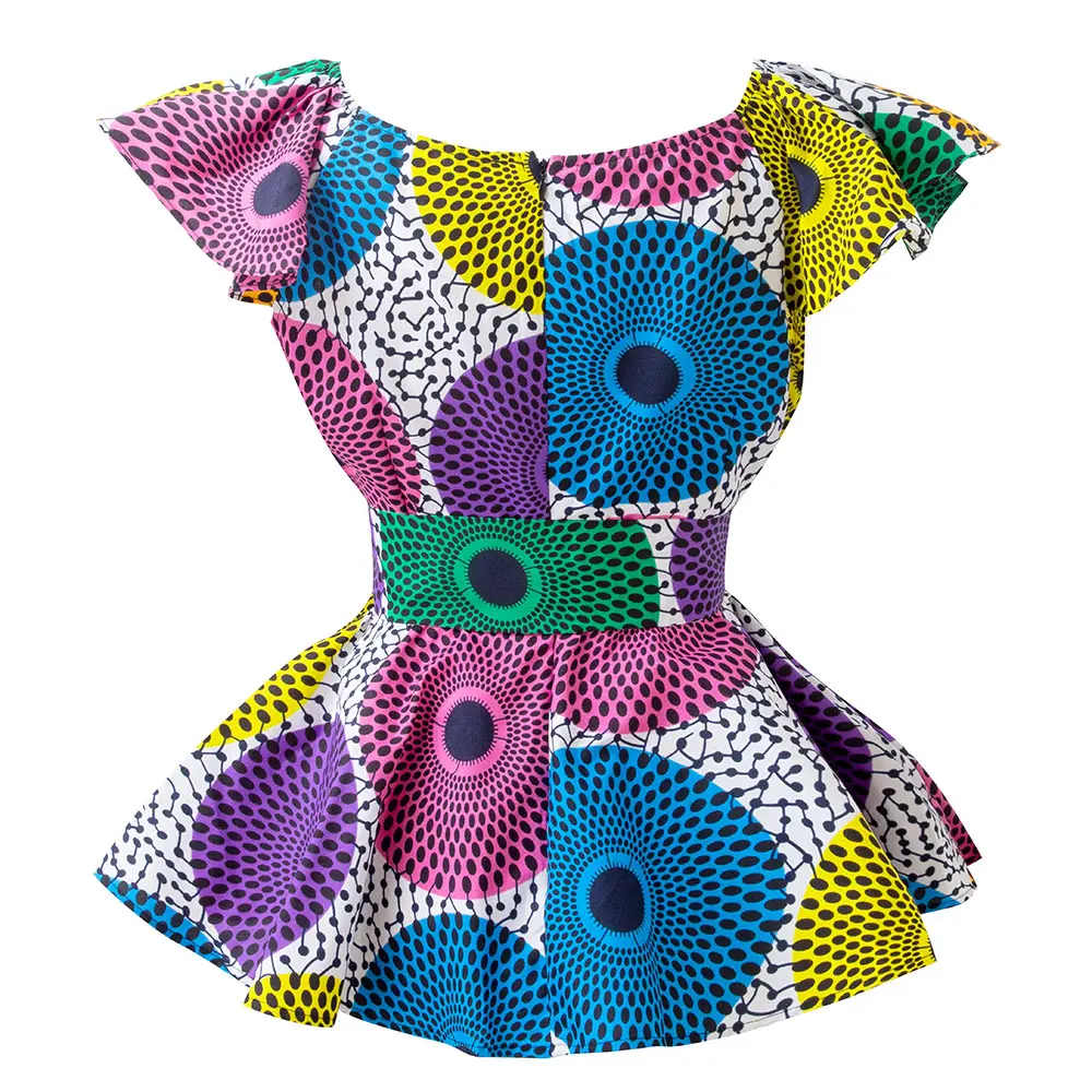African Blouse For Women Fashion Print Wax African Traditional Clothing Women Ankara Print African Summer Shirt