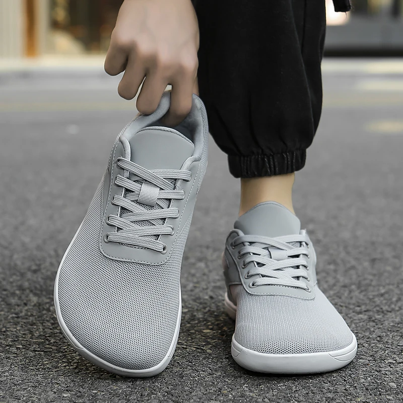 Men's Minimalist Barefoot Walking Shoes, Wide Toe Box, Zero Drop, Breathable, Unisex For Trail Running_voghion.com