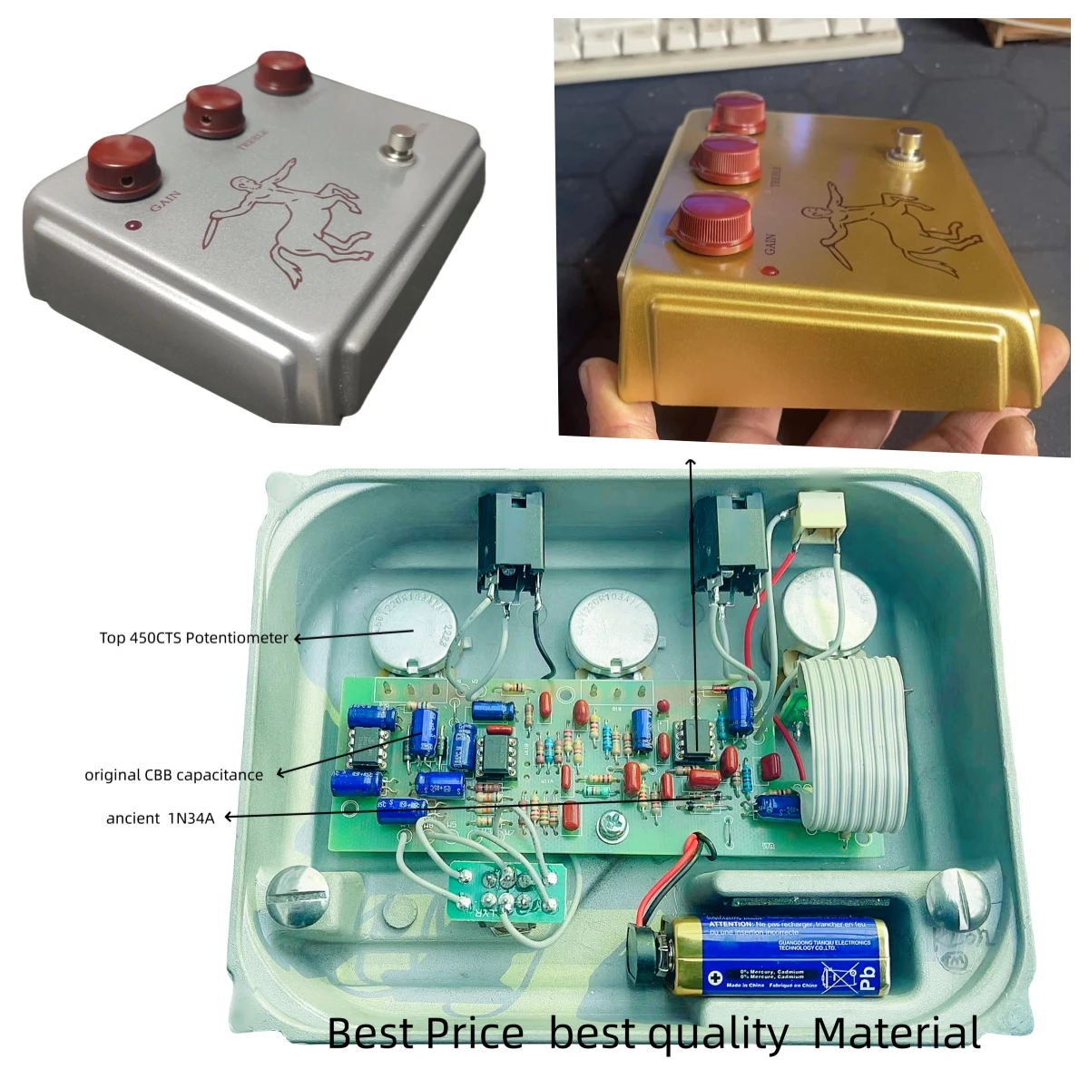 مؤثرات الجيتار KLON Centaur stompbox دواسة الجيتار سق المستجيب Centaur سق دواسة Centaur overdrive المؤثر المنتخب