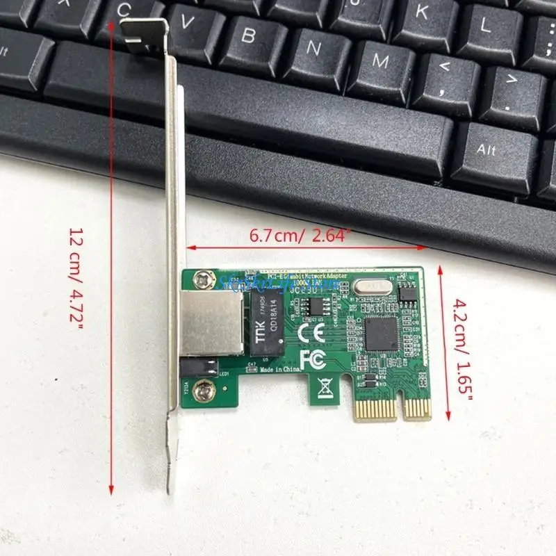 E65E Atualizou PCI-E para RJ45 Adaptador Card, cartão Ethernet para PC Computer Retwork Expansion Card Acessório