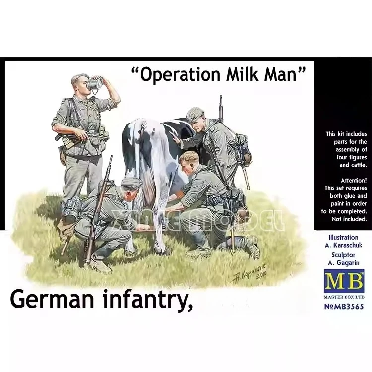 

Master Box Plastic Assembled Model Kit MB3565 Operation Milk Man German infantry 1/35