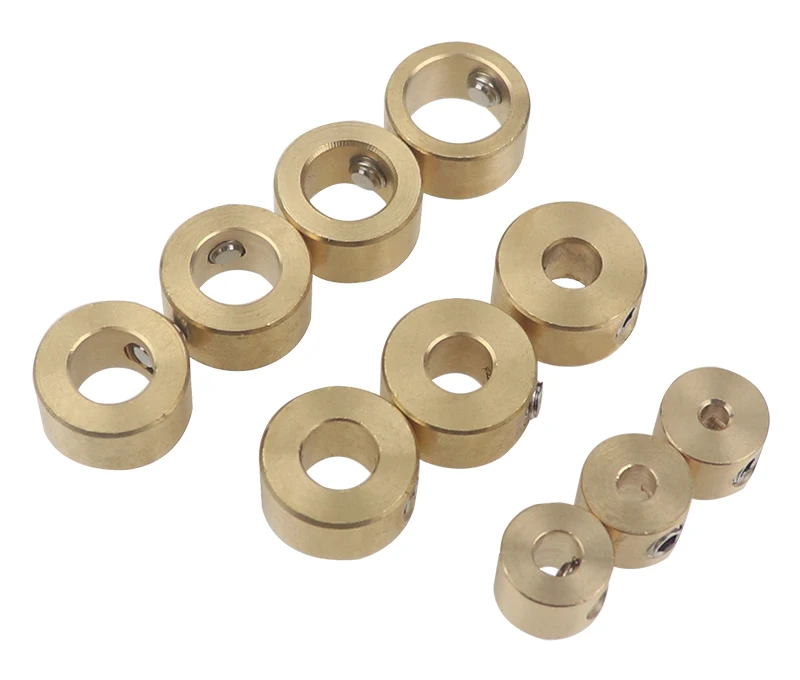3-12mm Bohrer Werkzeuge Messing Tiefe Stop Kragen Ring Stellungs Ring Mit Inbusschlüssel Für Holzbearbeitung Bohrer locator Werkzeuge – Detail 3
