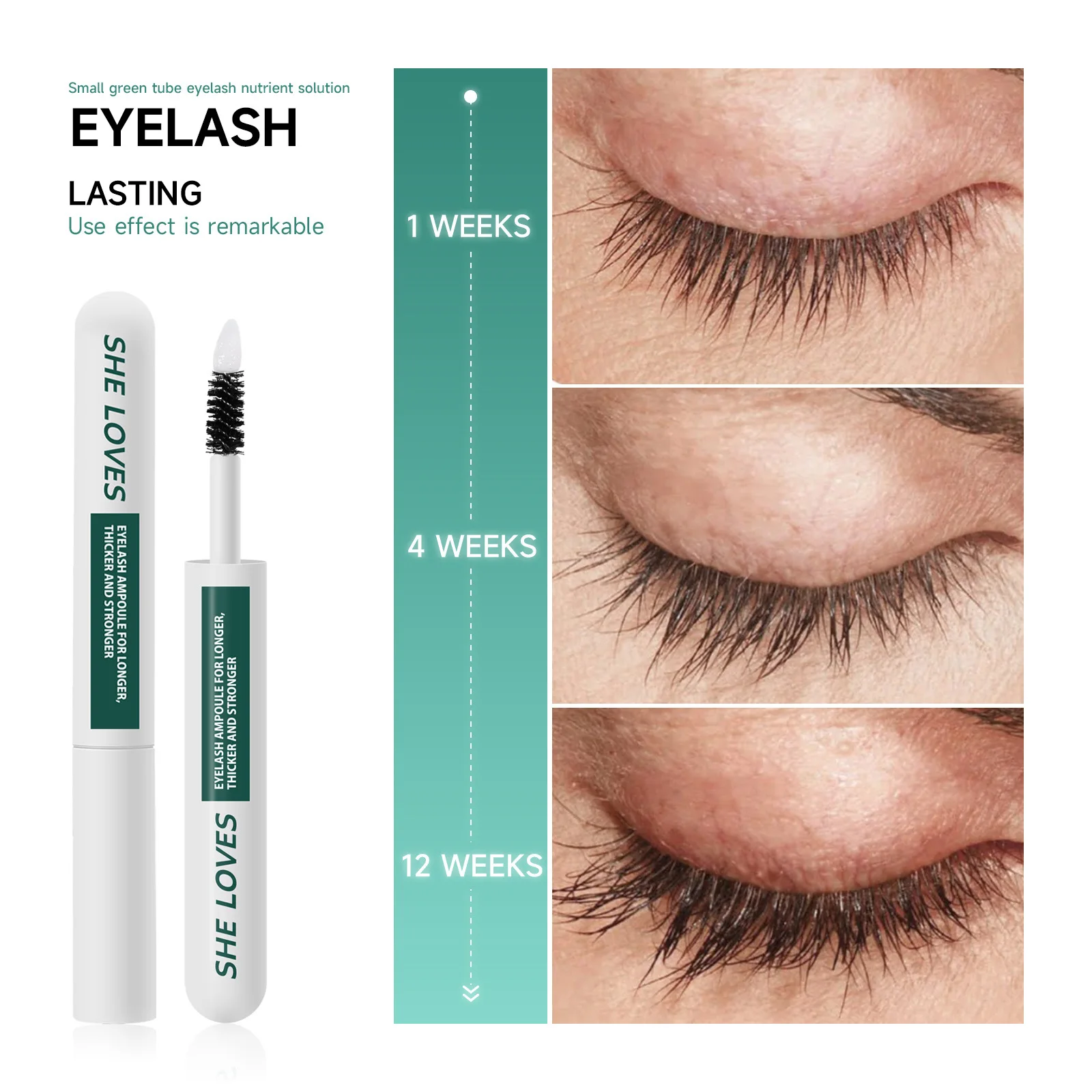 Eyelash Growth Serum Serum Mascara, Extra Long Eyelash Enhancer, Sobrancelha Nutrição, Maquiagem Cosméticos Coreanos