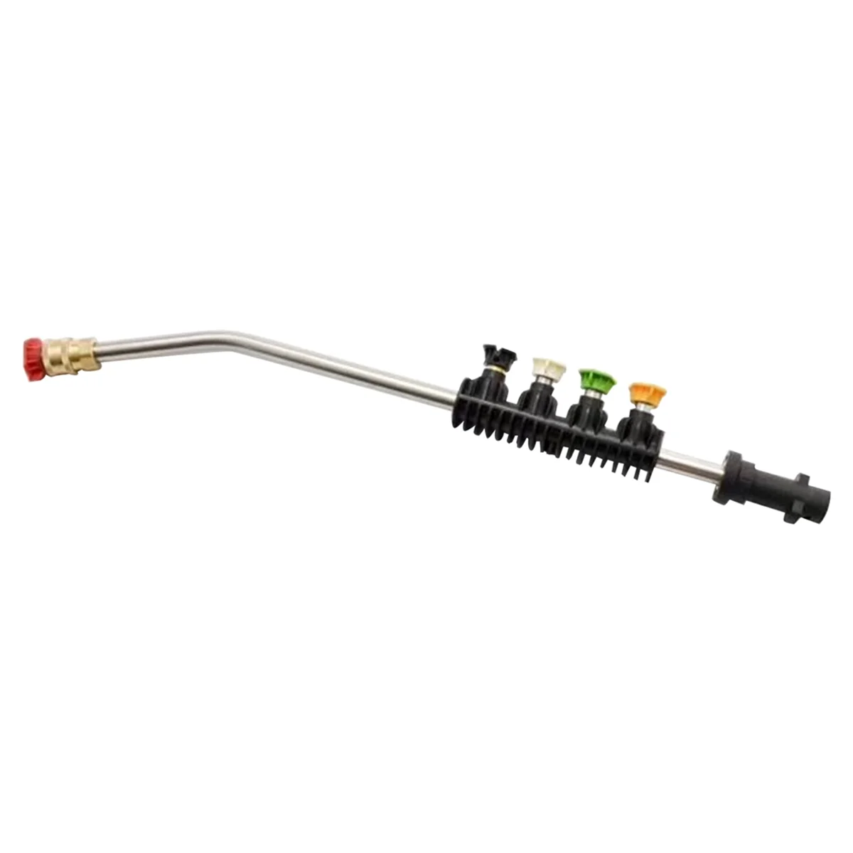

High-Pressure Car Wash Nozzle Extended Bent Rod Fan-Shaped Quick Connect Nozzle for Car Cleaning Garden Irrigation