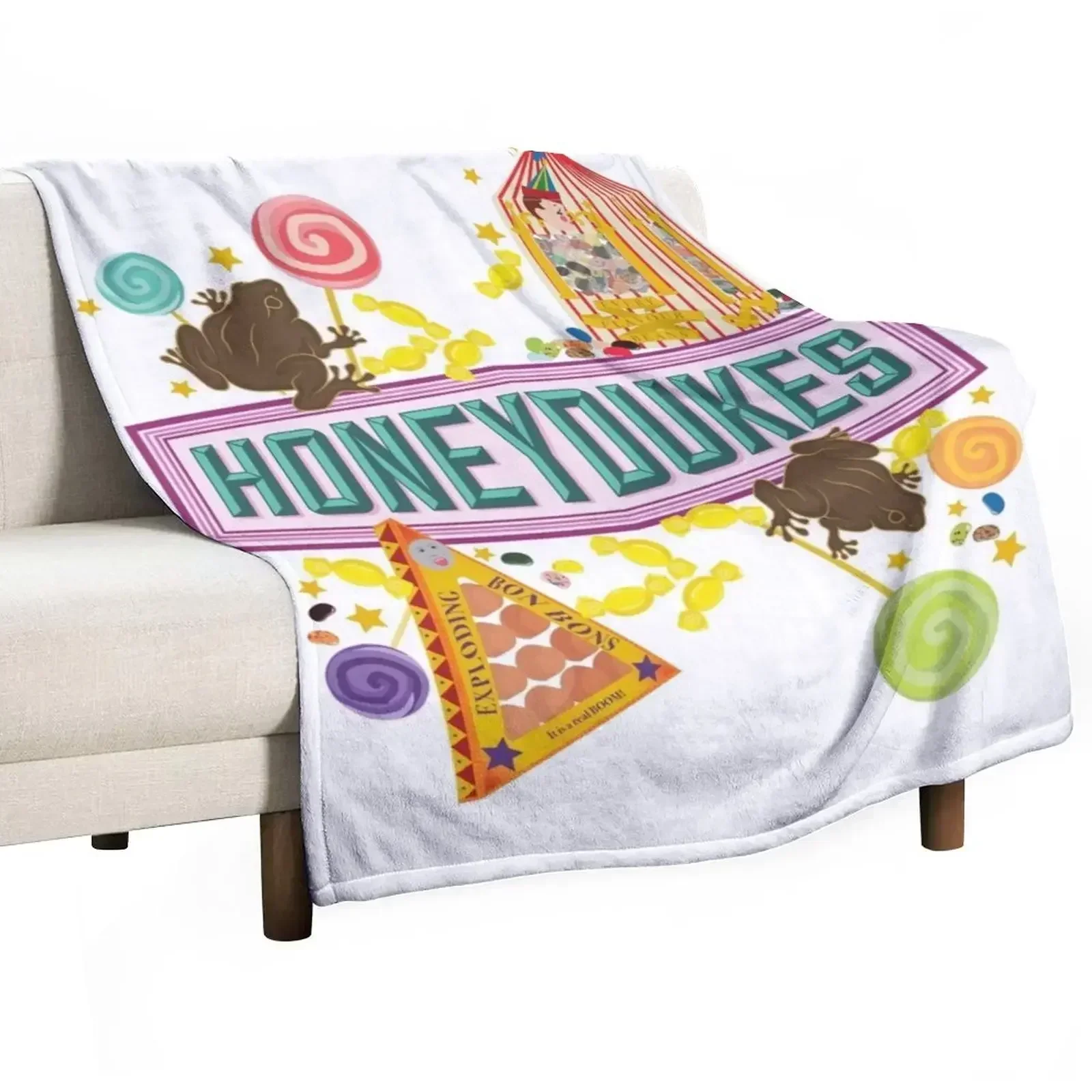 

Magical Sweet Shops Throw Blanket Outdoor Soft Blanket for Picnic Beach Camping