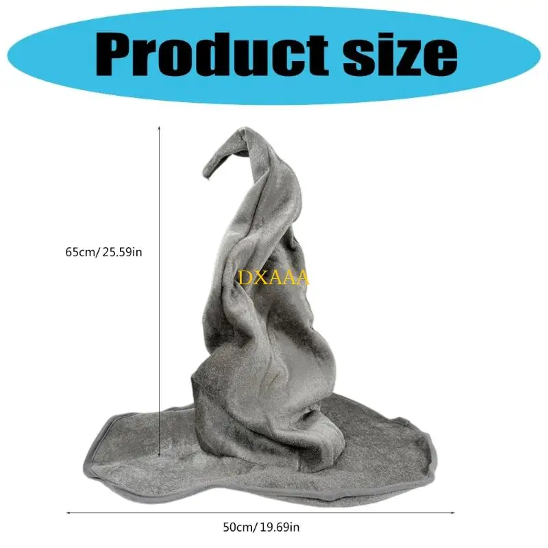 DXAA Halloween Witch Hat Caps assistant pour femmes Adsintairs Cosplay Costumes Accessoires Twist Designs Point Hat Cadeaux