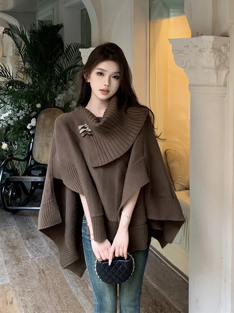 

Sweaters Jumpers Pullovers Woman Red Blue Effortless Layering BF Y2K Lady OL Work Professional Business Meeting Commute Fall Fit