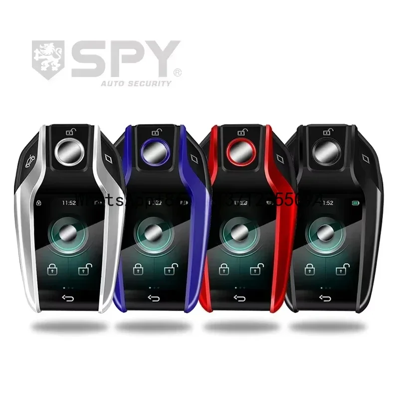 SPY إلكترونيات السيارات مفتاح ذكي عالمي Lcd bt إنذار السيارة عن بعد سهل التركيب مفتاح ذكي للسيارة