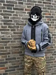 Set táctico camuflaje ghost – Chaqueta pasamontañas pantalón airsoft
