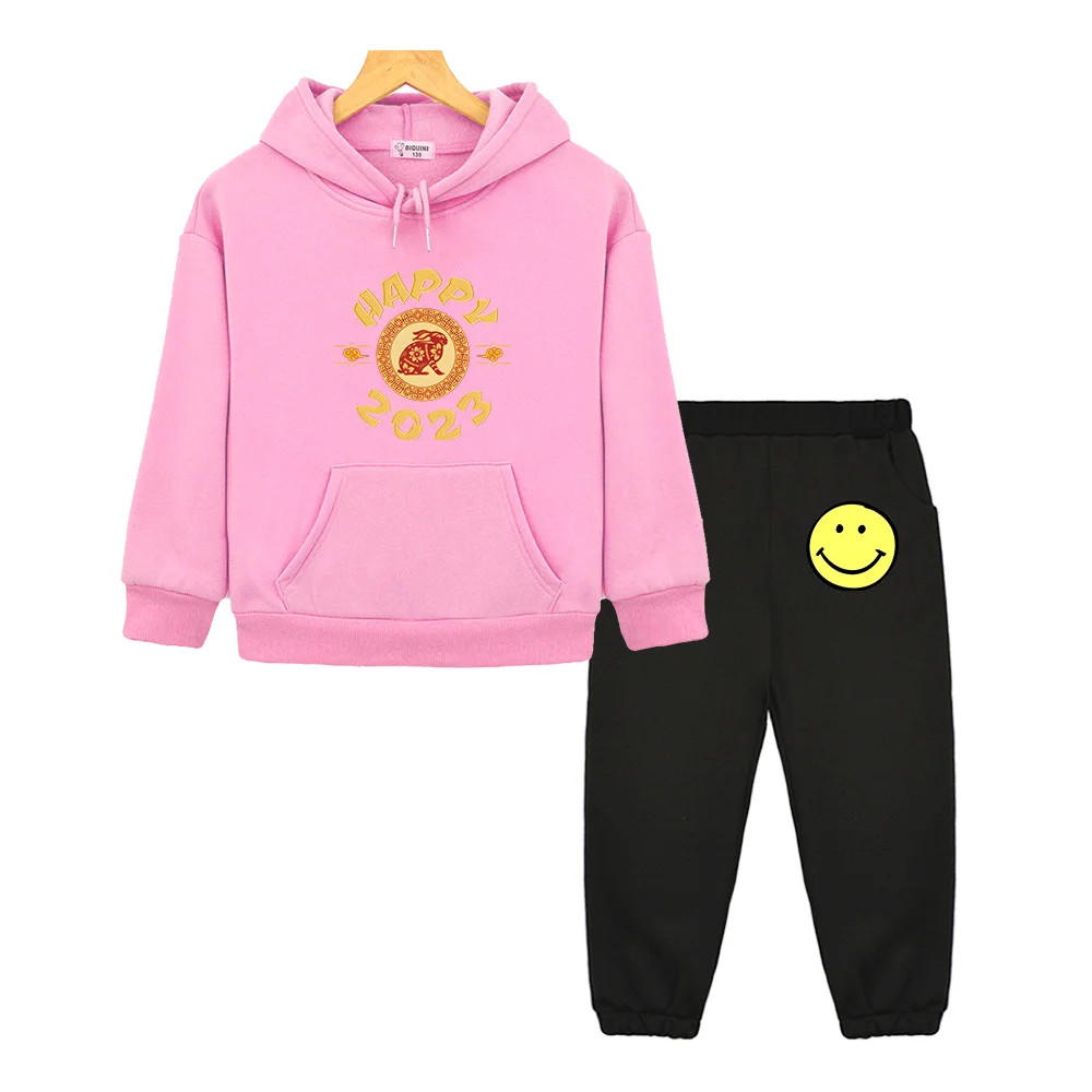 Sudaderas con capucha de conejo dorado feliz para hombres y mujeres, sudaderas con estampado de moda, sudaderas de manga larga japonesas, ropa deportiva de Anime Harajuku